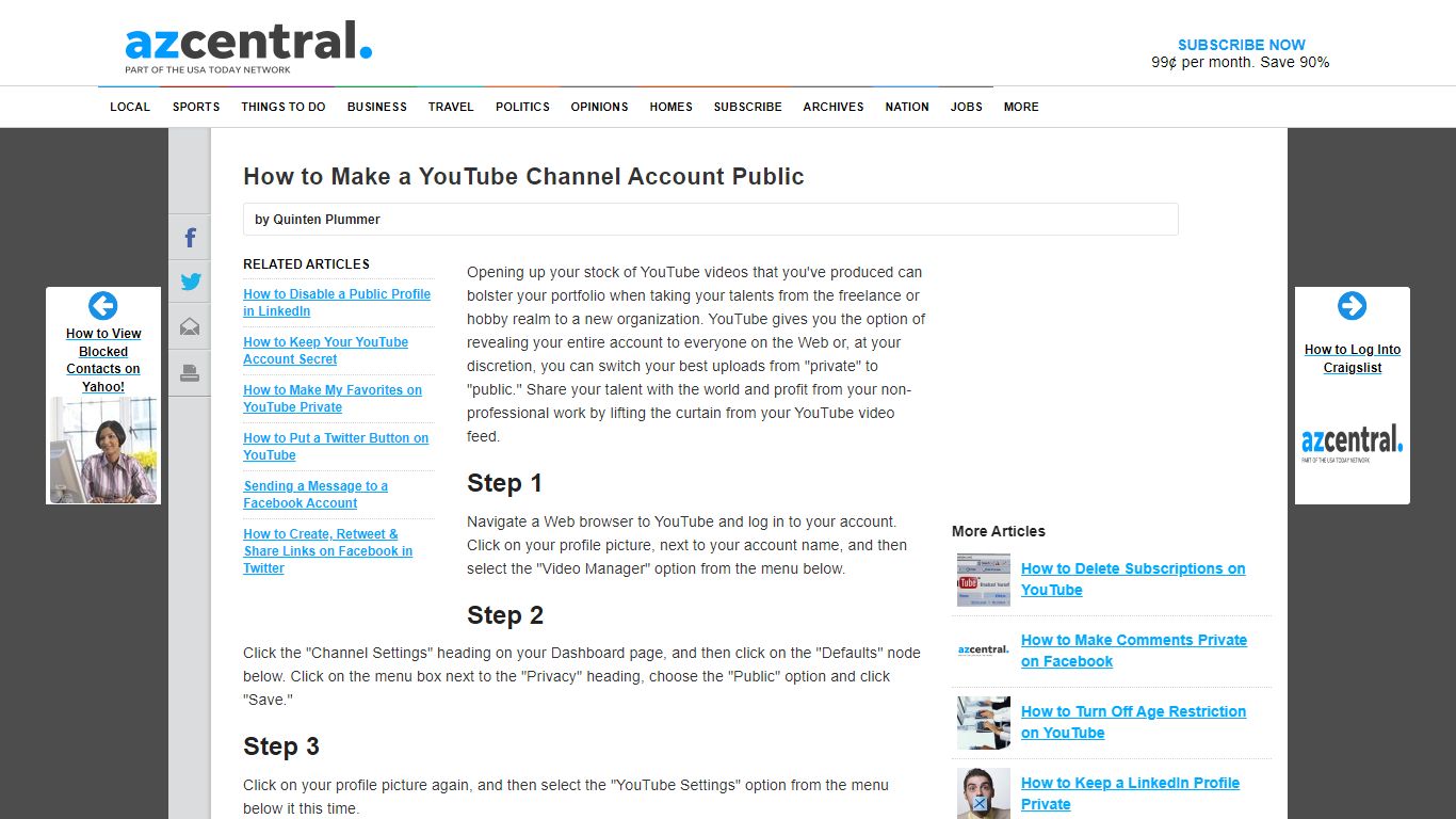 How to Make a YouTube Channel Account Public | Your Business